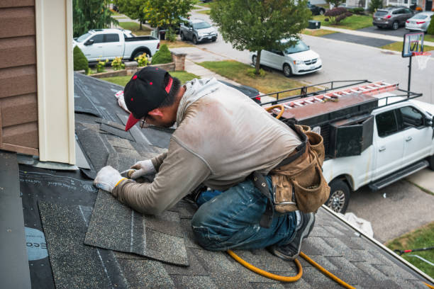 Professional Roofing technician working in Barclay, MD